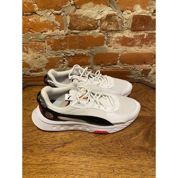 Puma Wild Rider AS 38255201 Mens White Leather Lifestyle Sneakers Shoes NWOB main image 4